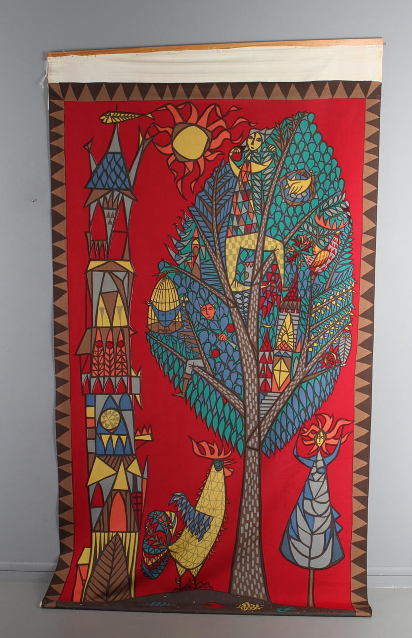 TEXTILTRYCK, Stig Lindberg, "Livets träd".