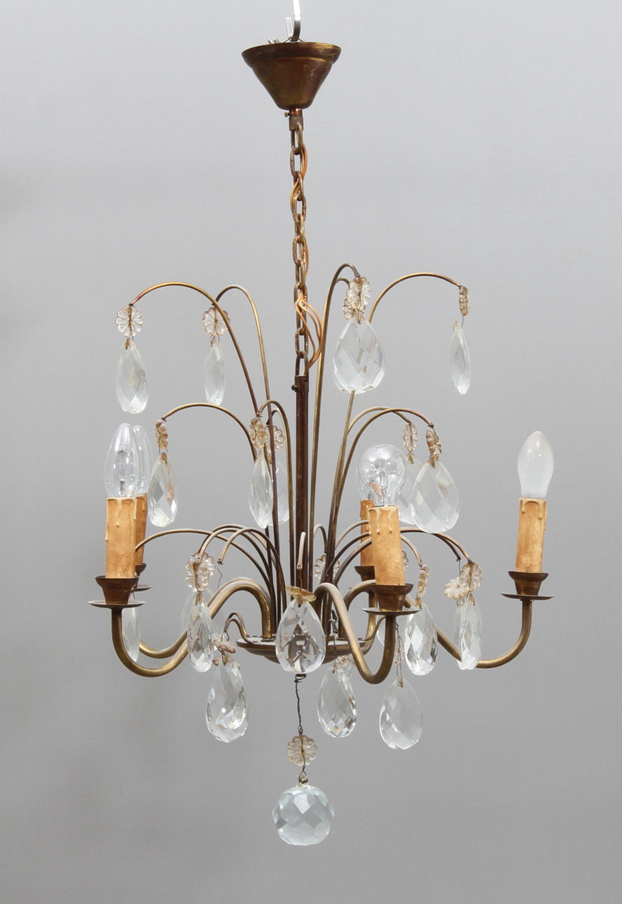 LJUSKRONA, med 5 st ljusramar, 1900-tal.