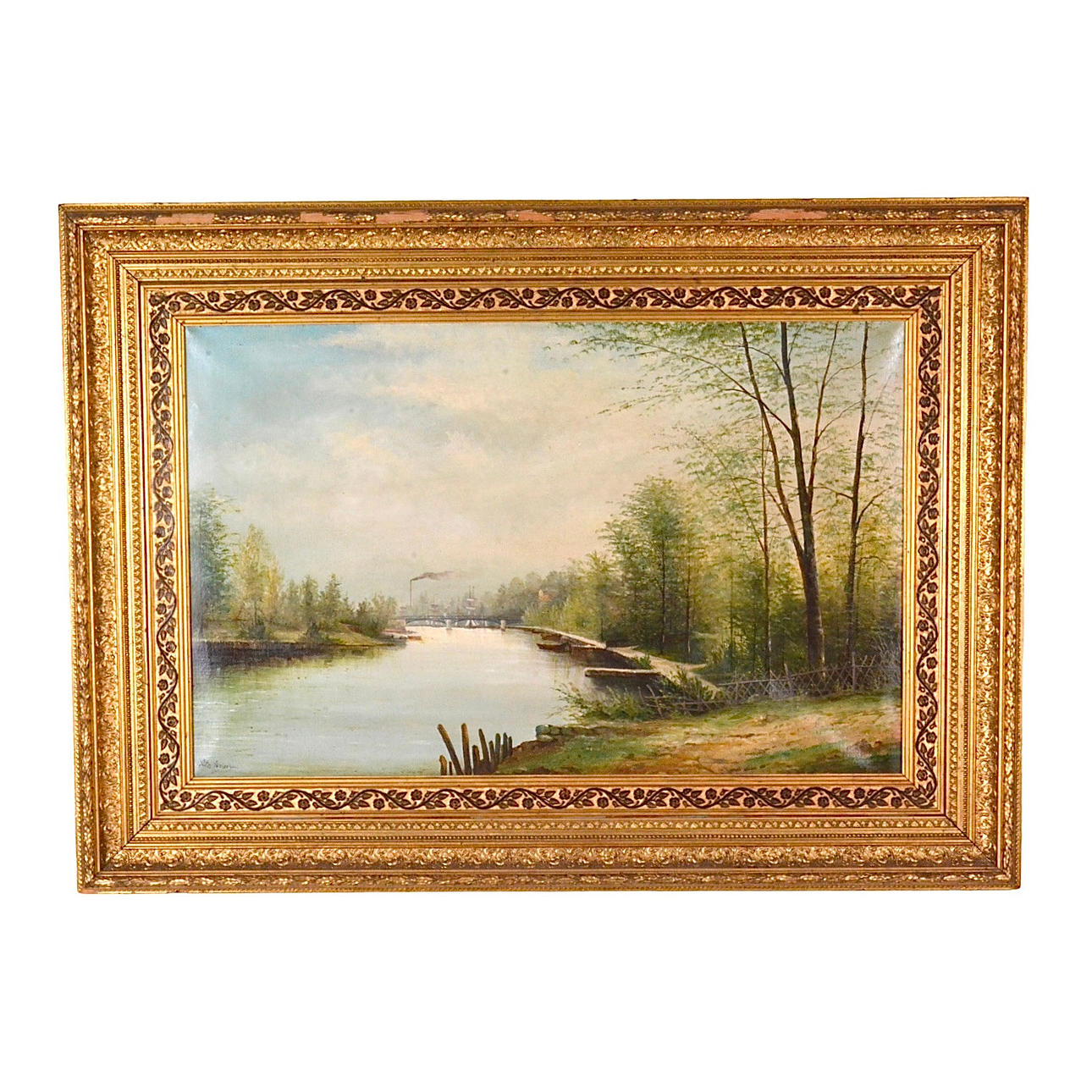 ALFRED ANDERSSON. oil on canvas.