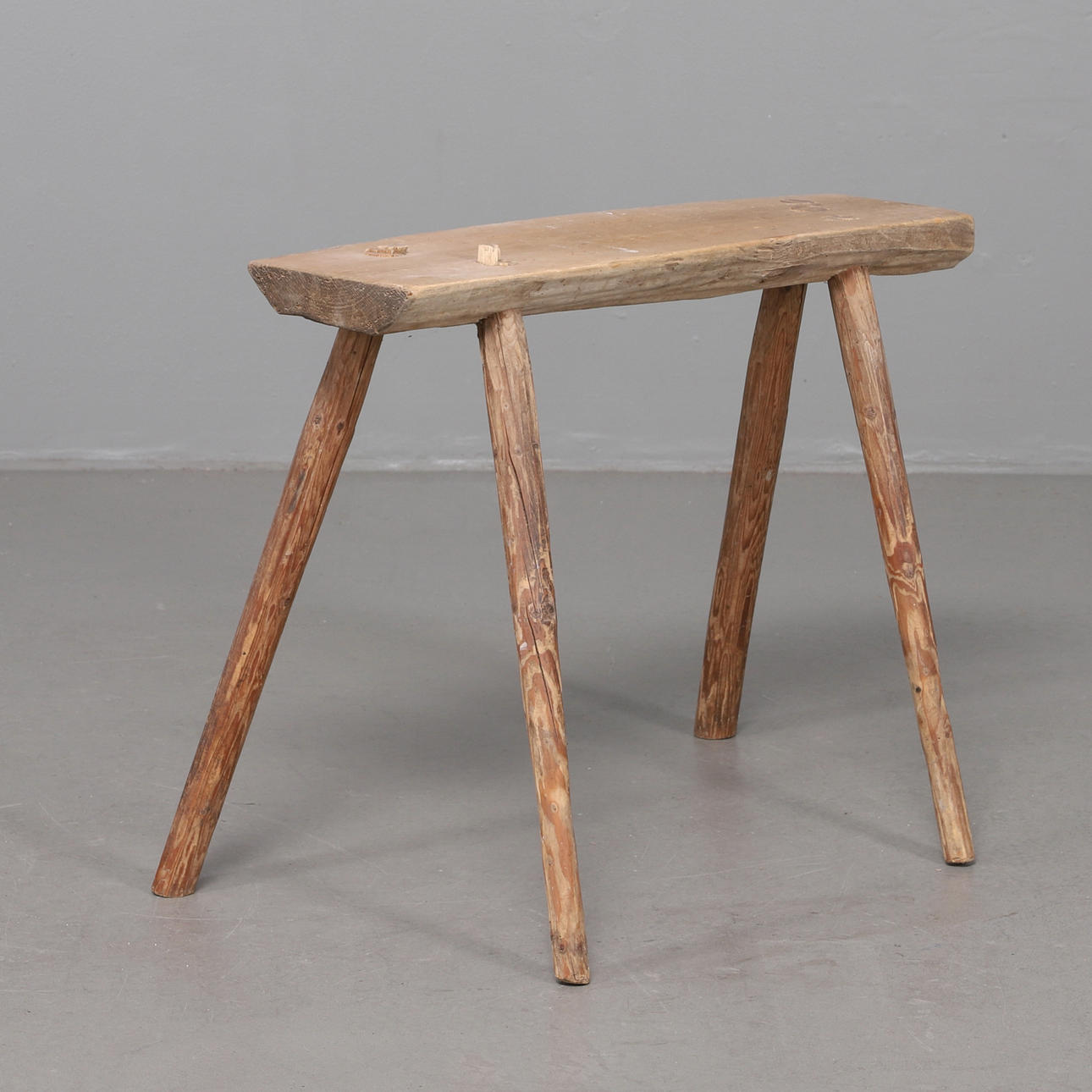 BENCH, untreated wood, 18/1900s.