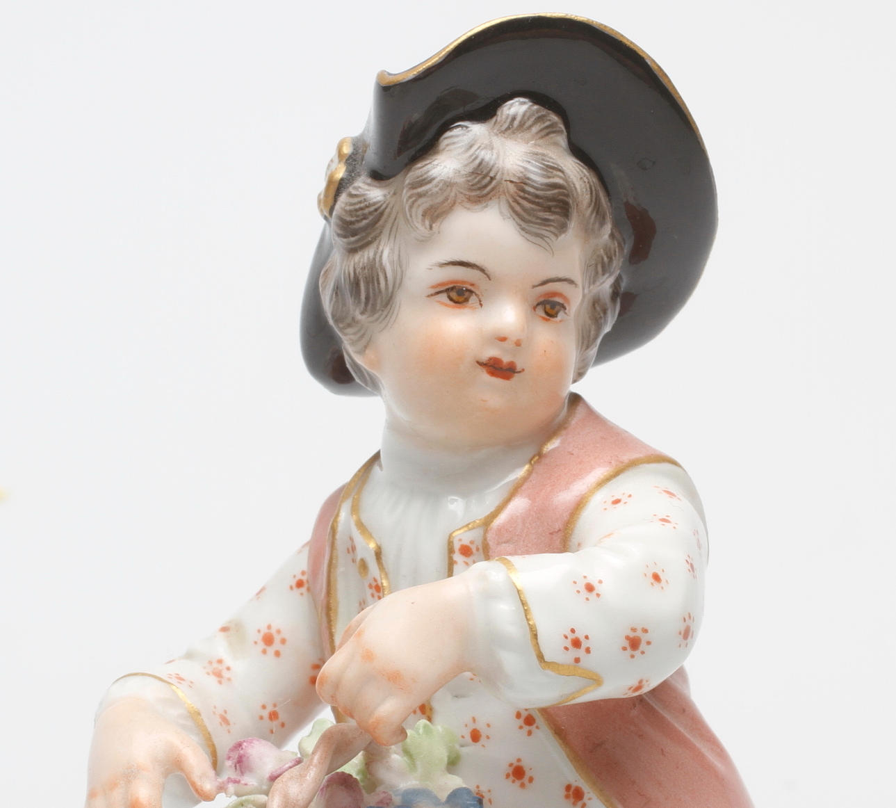 FIGURIN, porslin, Meissen, 1800-tal.