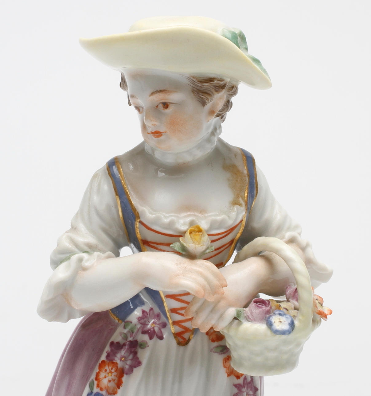 FIGURIN, porslin, Meissen, 1800-tal.