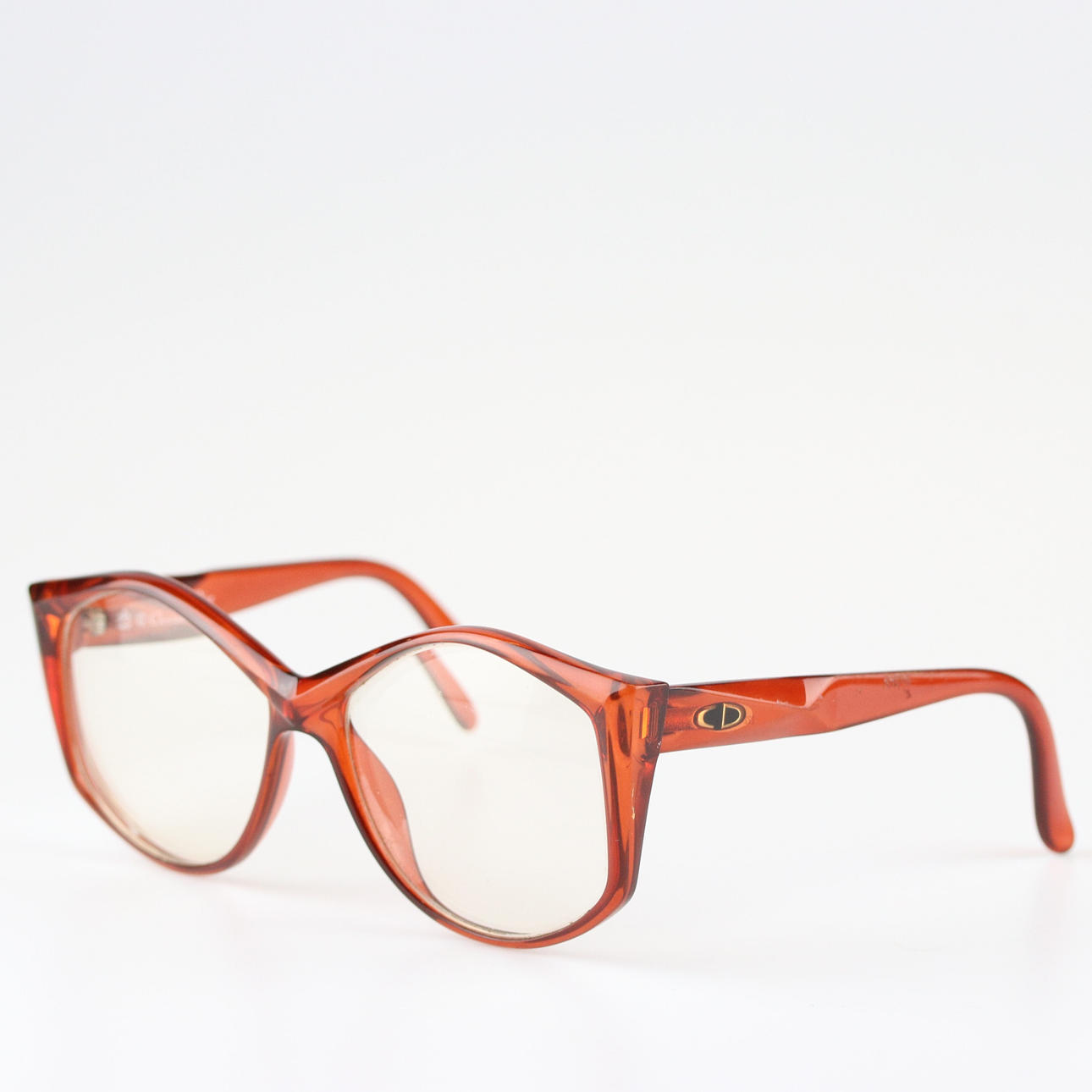 CHRISTIAN DIOR. Glasses, plastic frame, 1970s/80s.