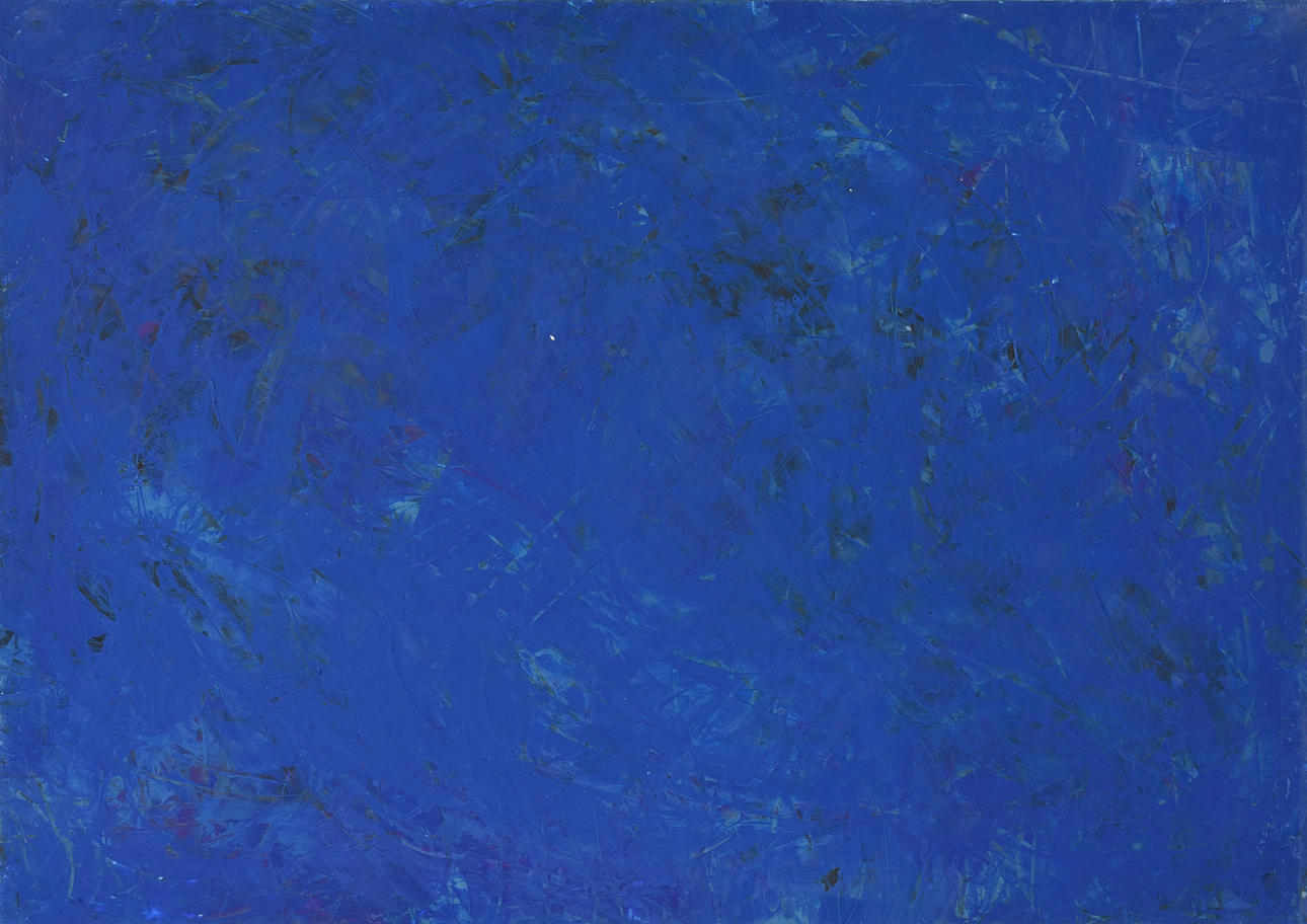 UNBEKANNTER KÜNSTLER. Art Informel verk, blandteknik på papper, osignerad.