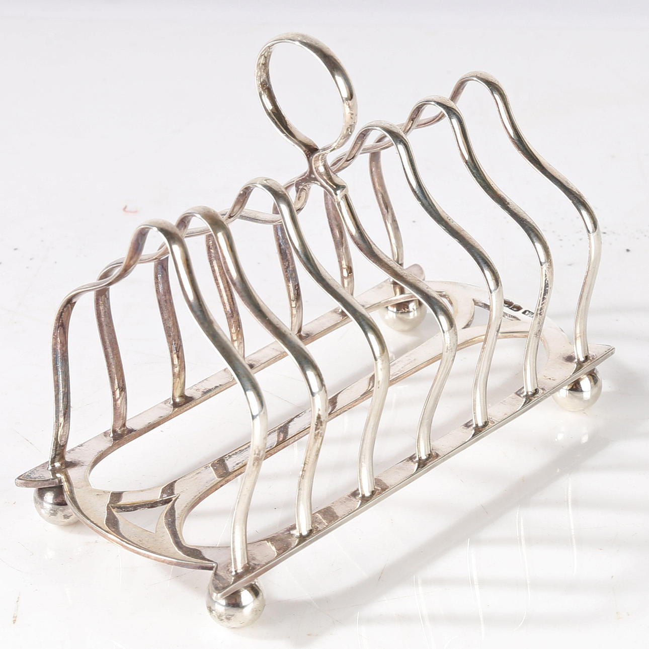 TOASTSTÄLL, GEORGE V SILVER.