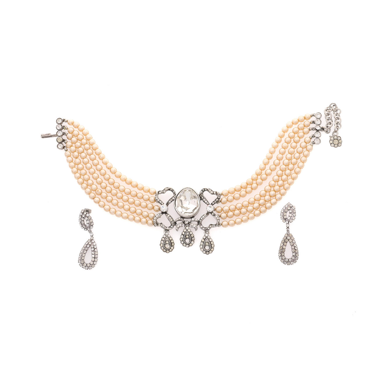 KENNETH JAY LANE. EINE IMITATIONSPERLEN-HALSKETTE.