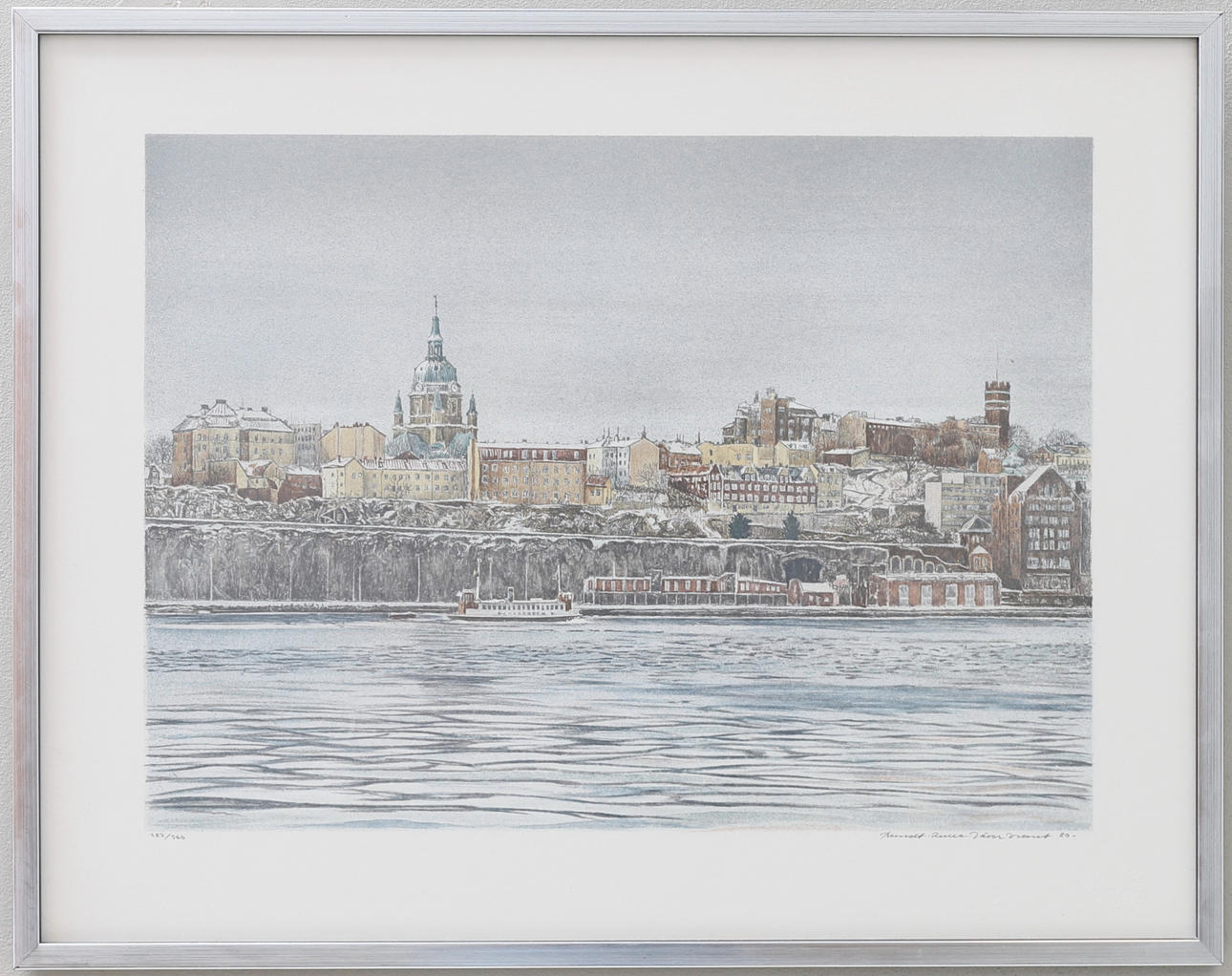 BERNT-RUNE JÄVERBRANT. lithograph, signed, numbered 287/300 & dated 80.