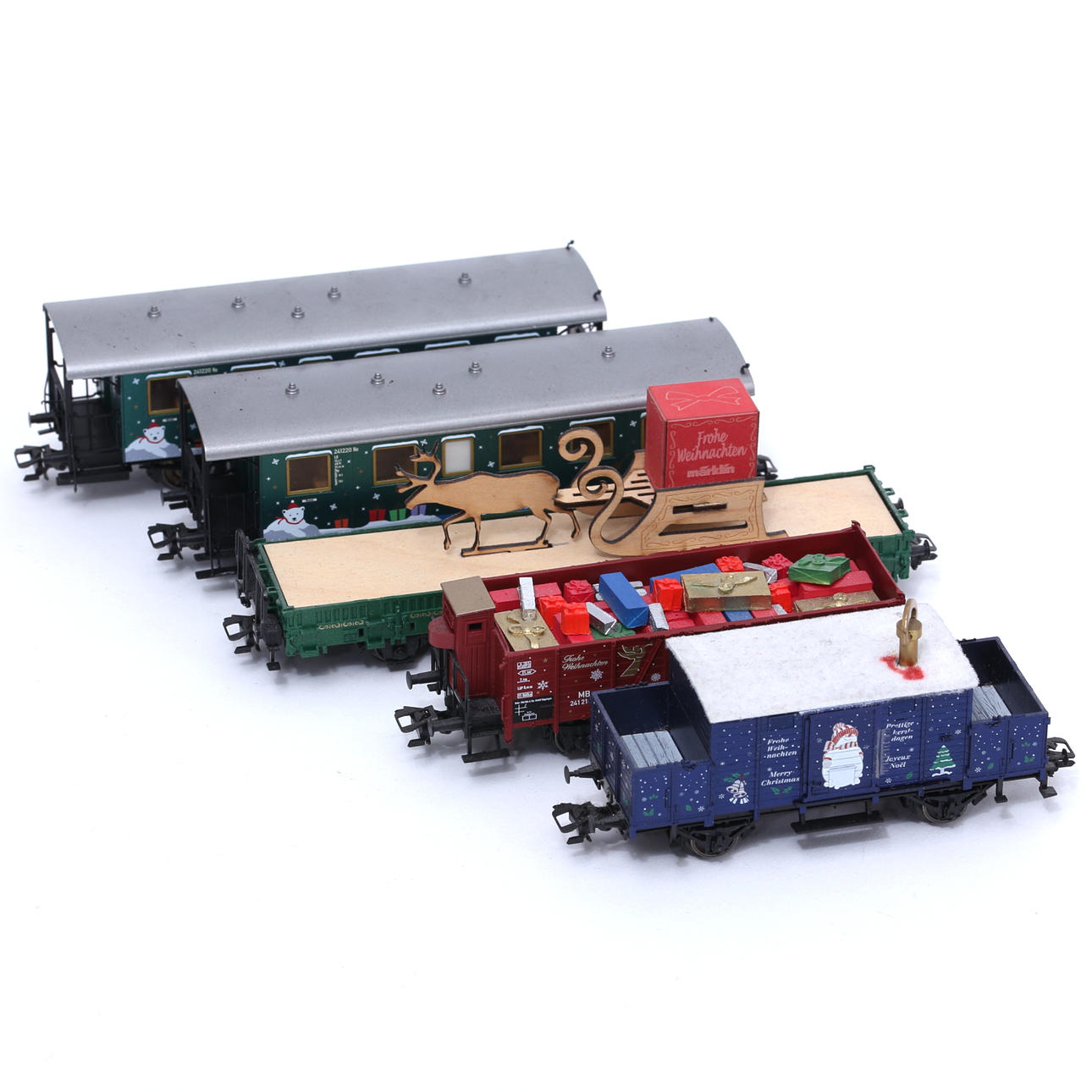MÄRKLIN H0, Junavaunut "Jouluteema", 5 kpl.