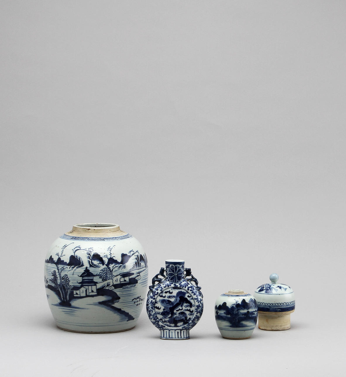 PORSLIN, 4 delar, Kina, 1800-tal.
