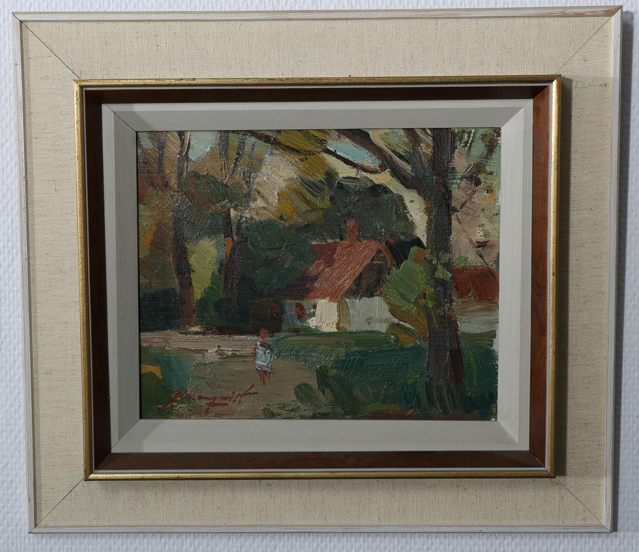 HANS ROSENQUIST. Oljor på pannå, 2 stycken, signerade H Rosenquist.