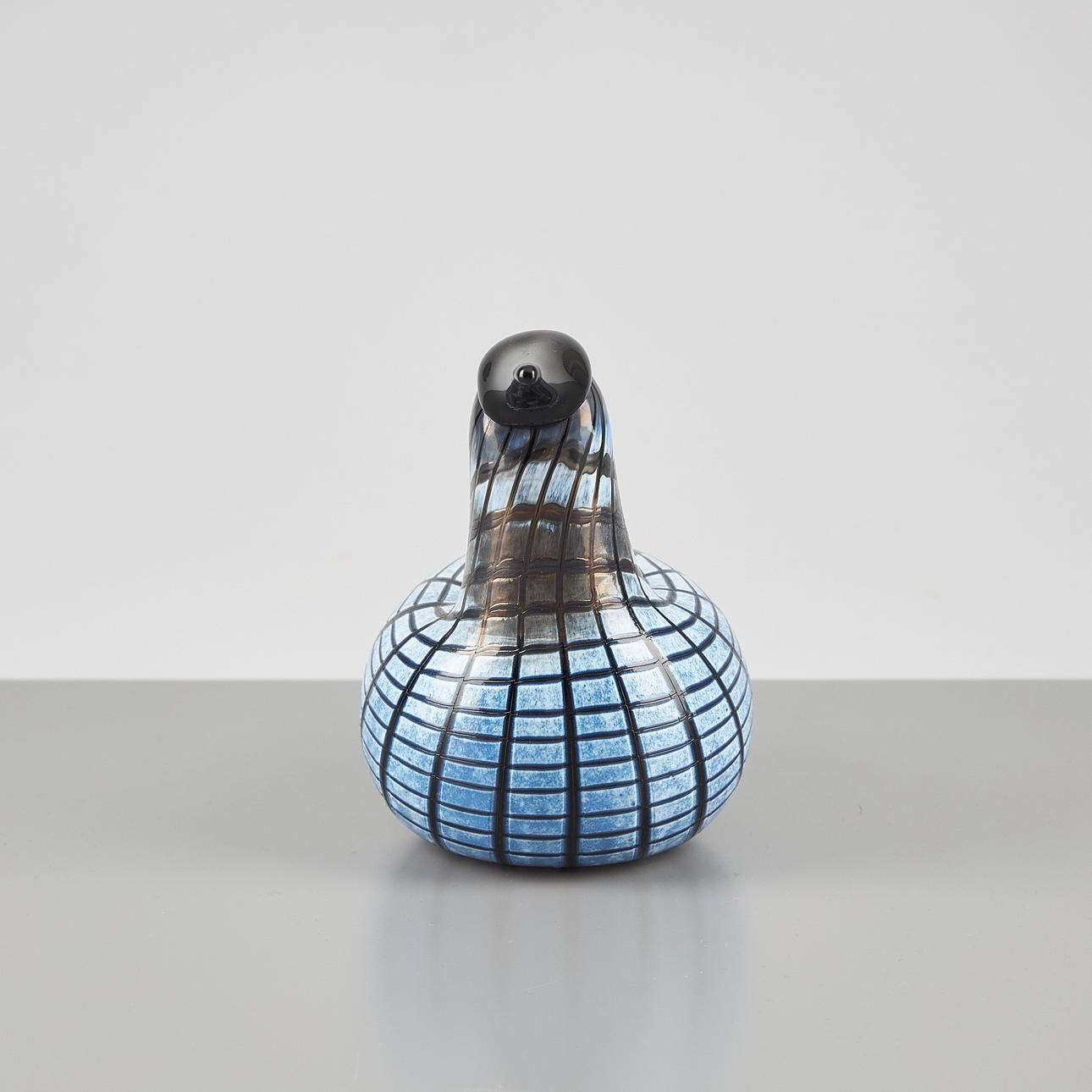 OIVA TOIKKA. GLASS BIRD, Pikku Kuikka. (Small Loon). Signed O