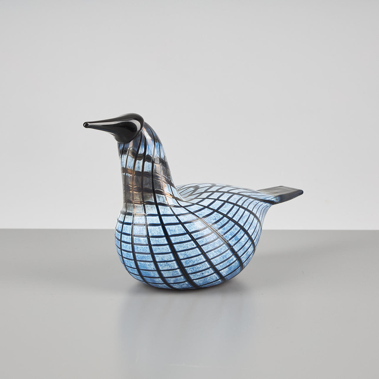 OIVA TOIKKA. GLASS BIRD, Pikku Kuikka. (Small Loon). Signed O