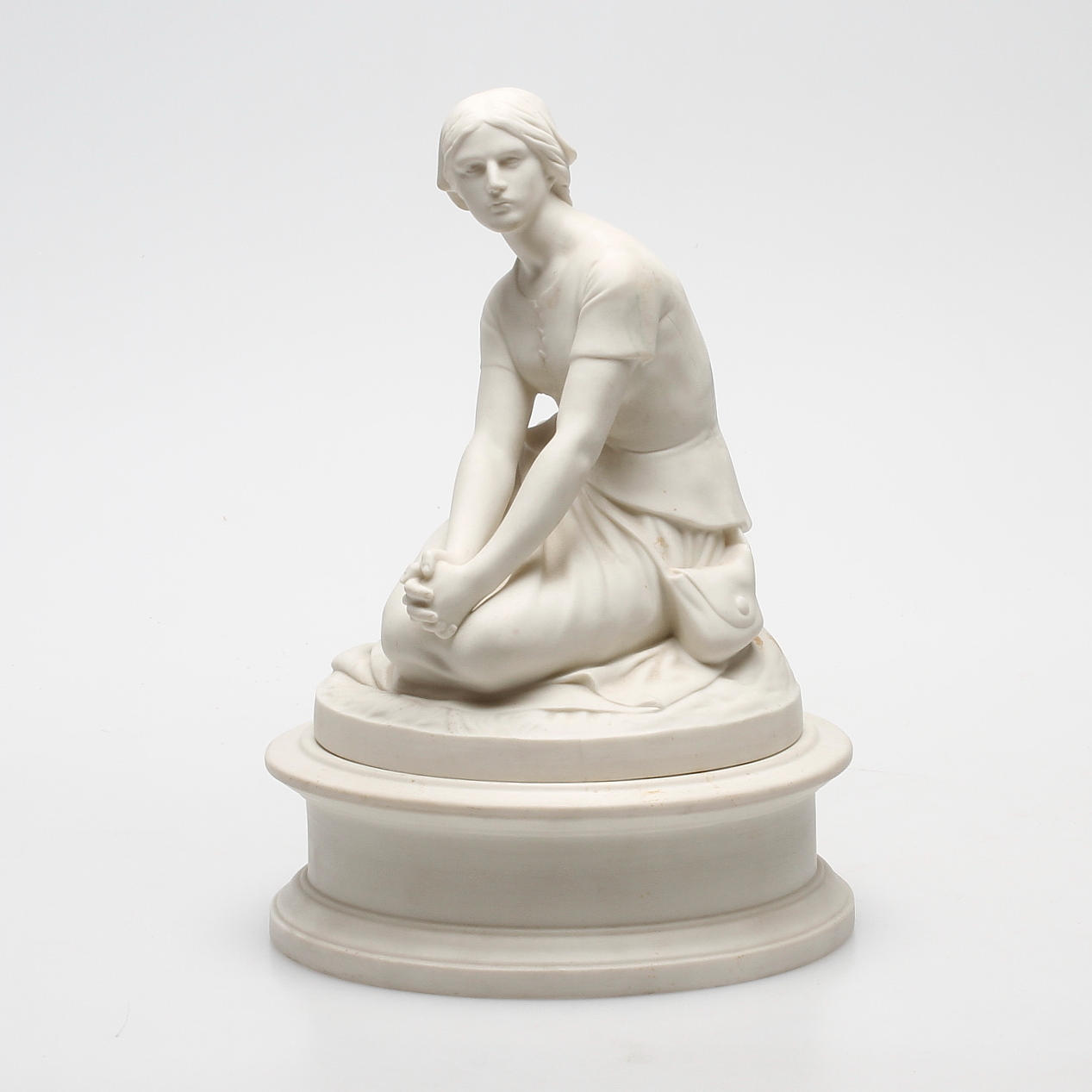 FIGURIN, parian, "Orleanska jungfrun", Gustavsberg.