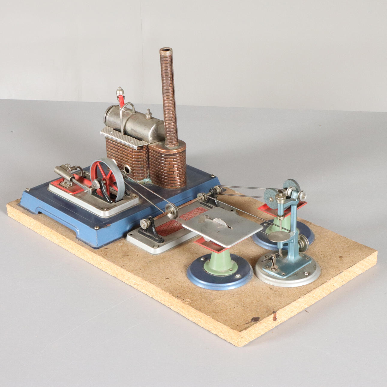 Blechspielzeug, Dampfmaschine 5 Teile.