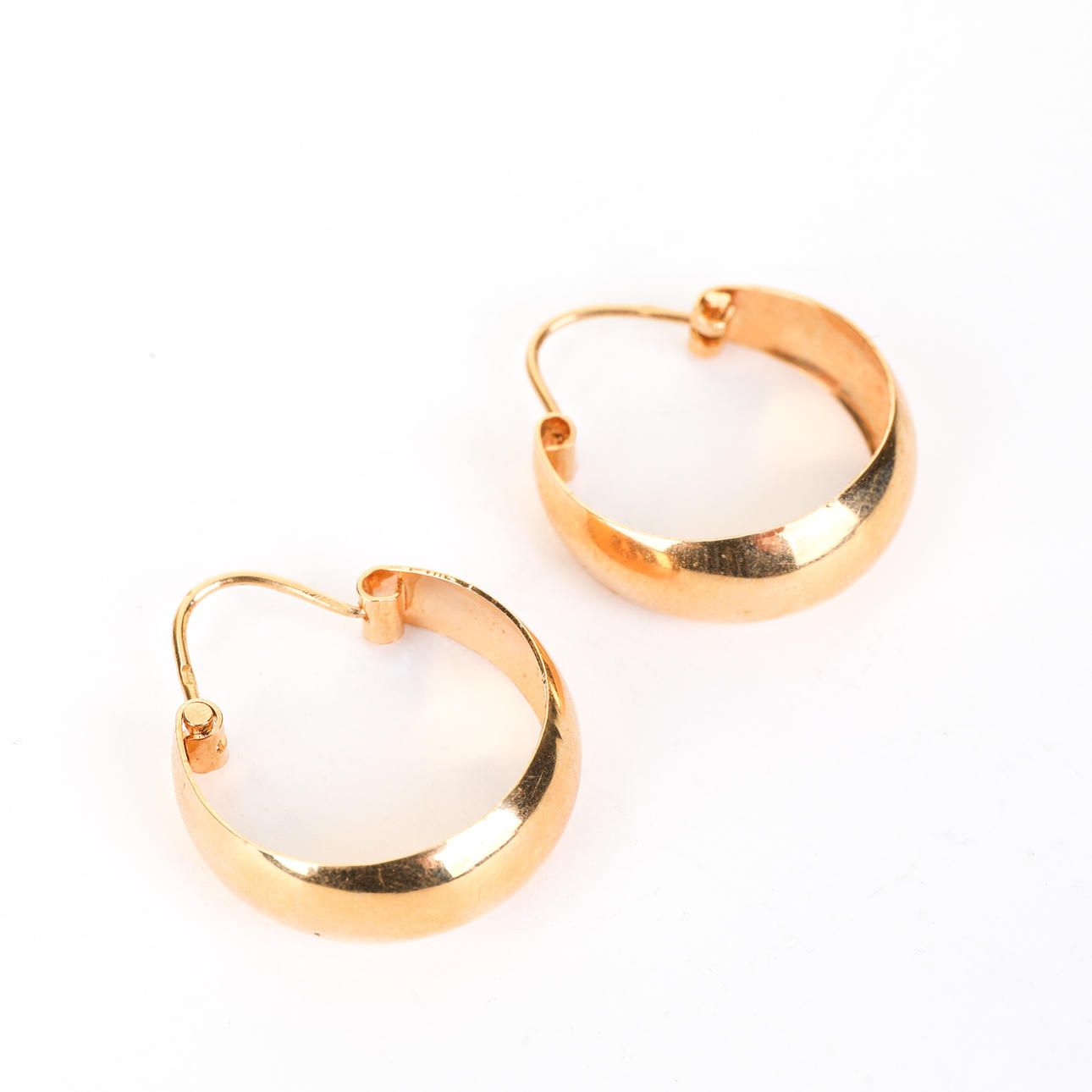 ÖRHÄNGEN,1 par, 18k, creoler.