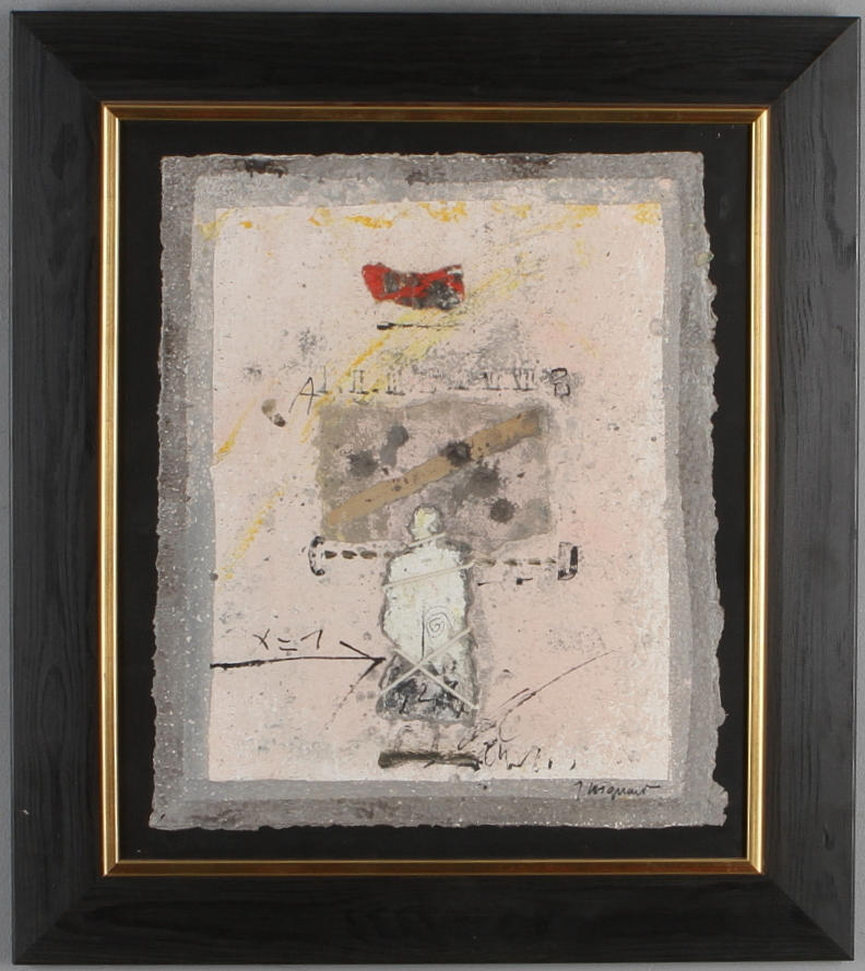 JAMES COIGNARD. Komposition, gouache. signerad.