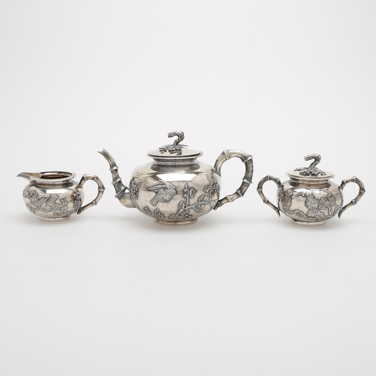 TESERVIS, silver, Kina, 1800/1900-tal, 1252 gram.