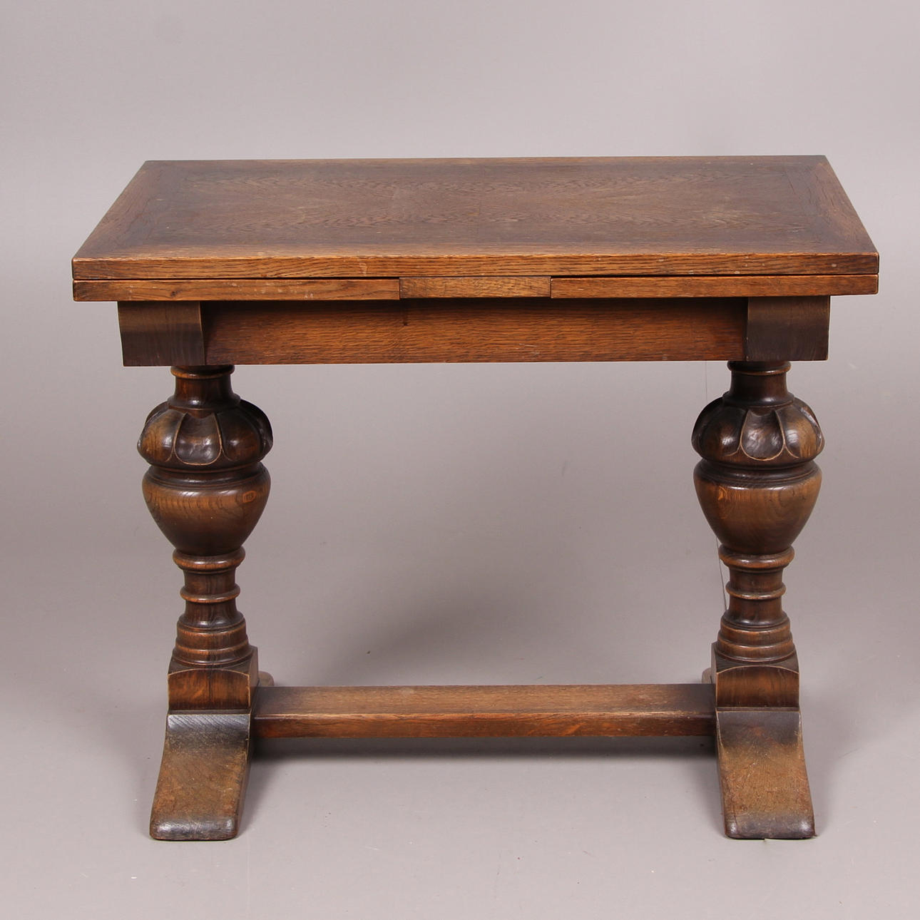 BORD, med illäggsskiva, ek, nyrenässans.