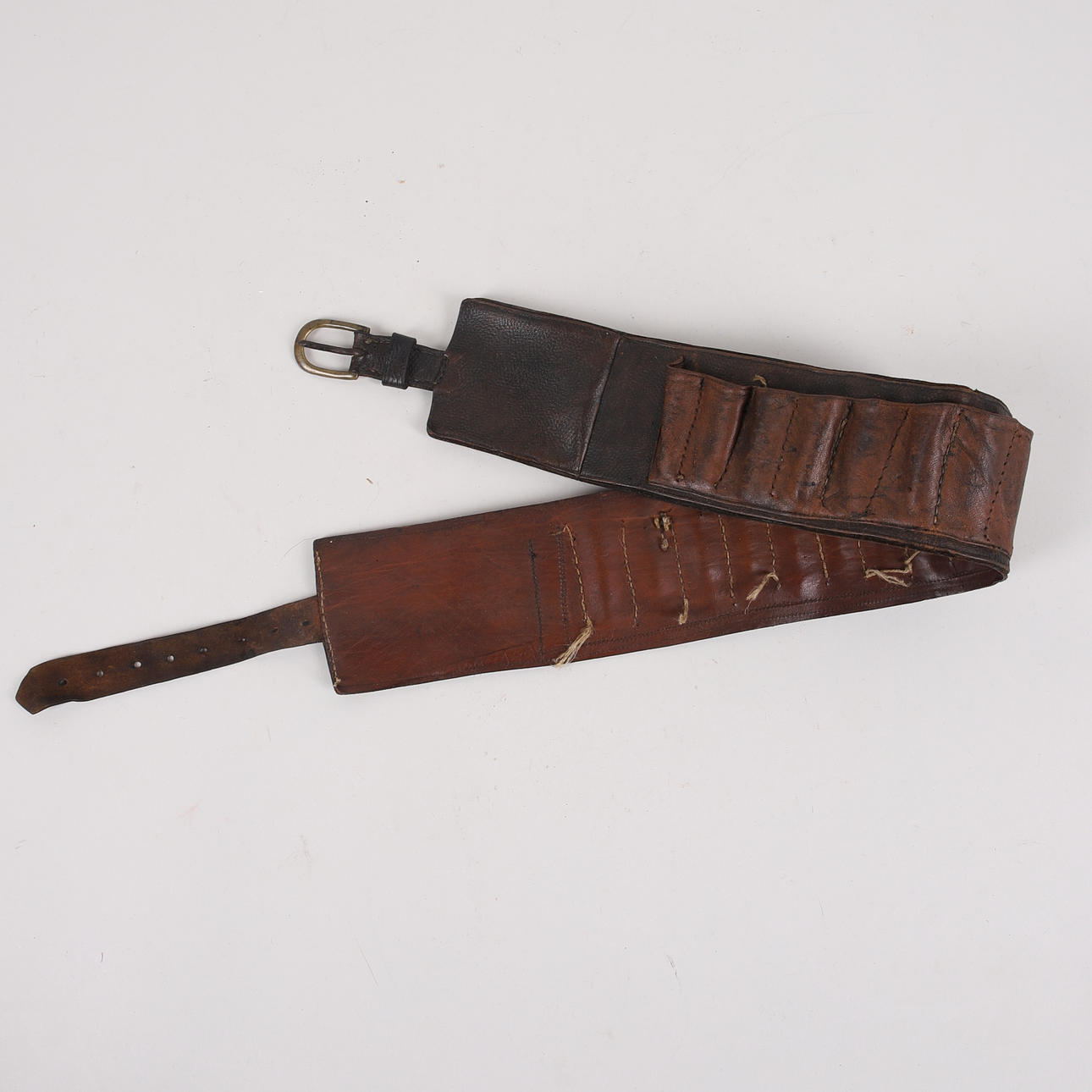 PATRONBÄLTE, skinn, för hagel, 1900-tal.