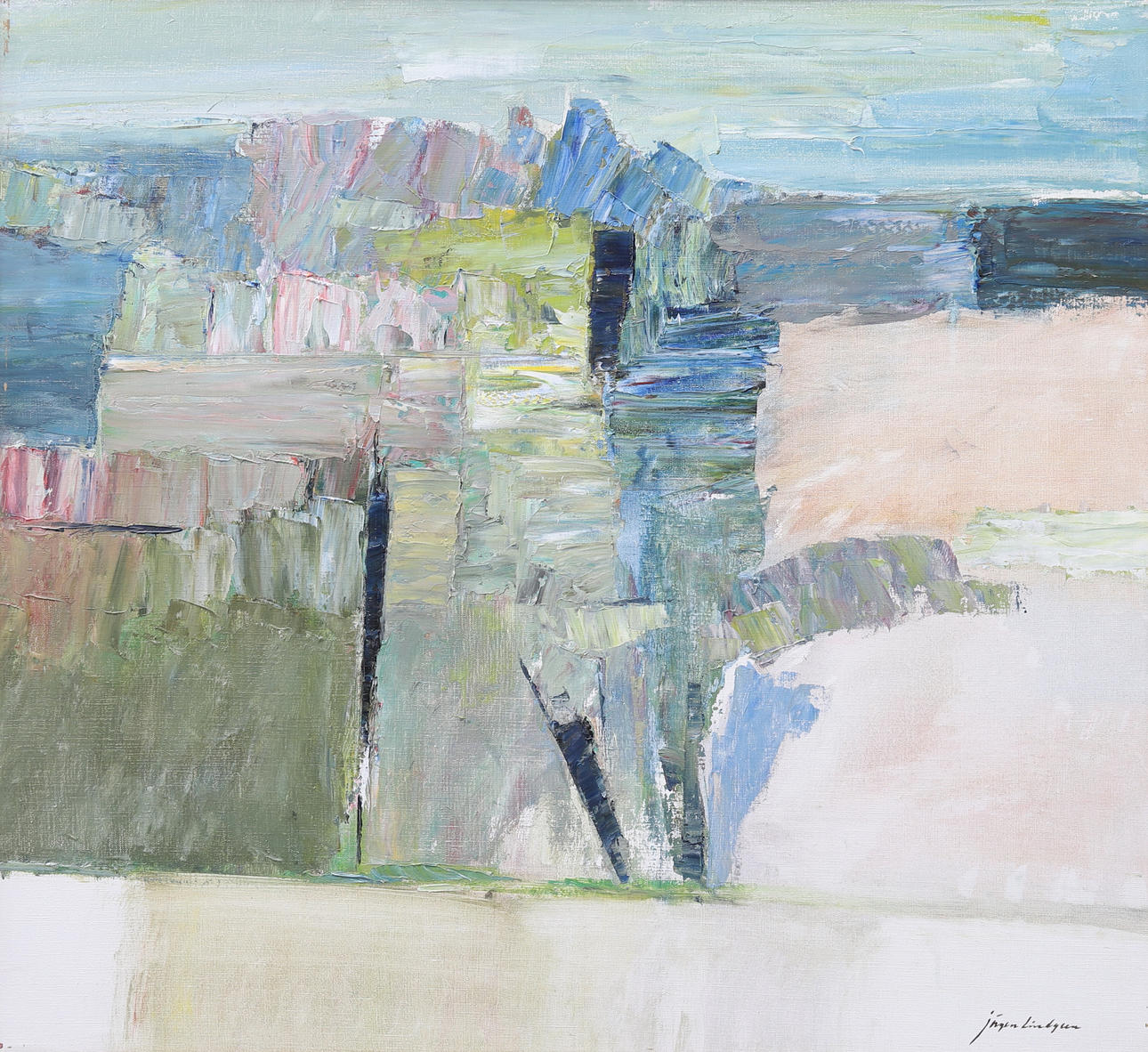 JÖRGEN LINDGREN. oil on canvas, signed.