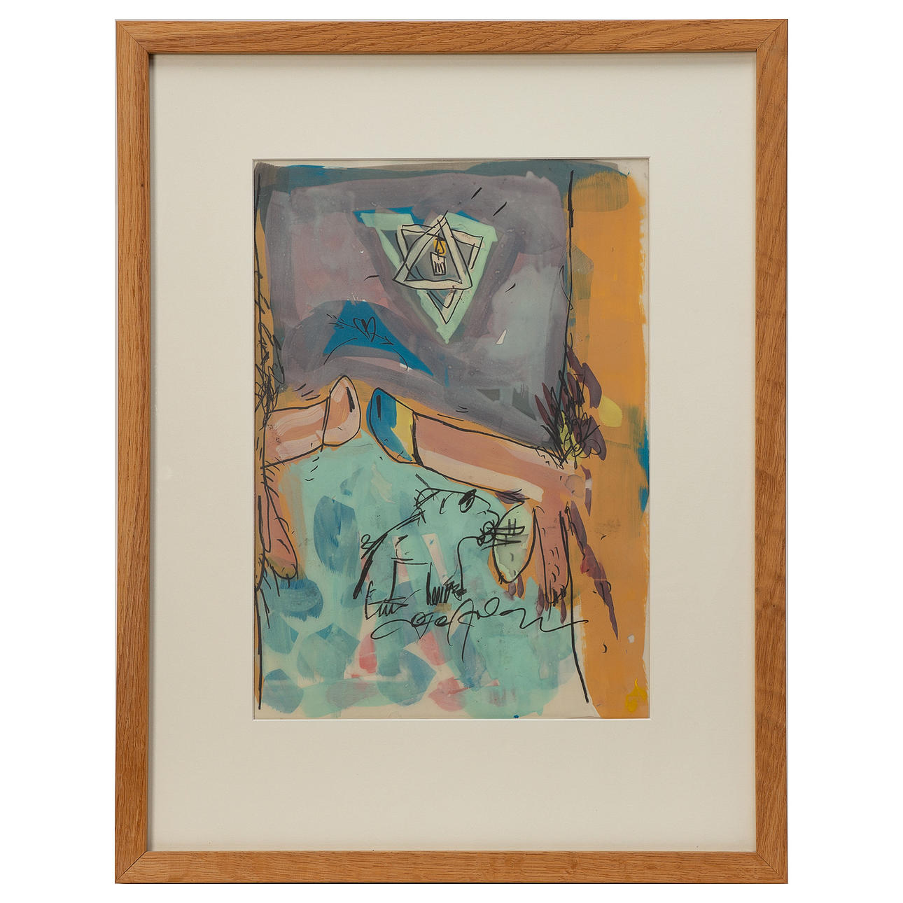 PETER APELGREN. Blandteknik, signerad.