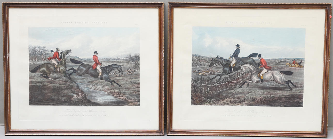 GRAFISK TRYK, 2 stk, 1900-tallet.