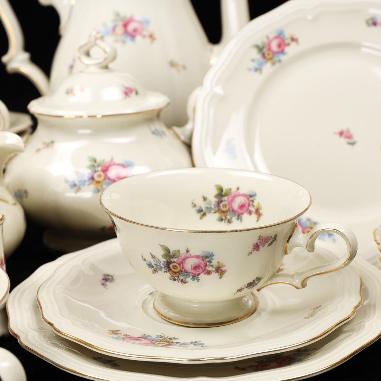 COFFEE SET, 38 pcs, Rosenthal, KPM, Germany.