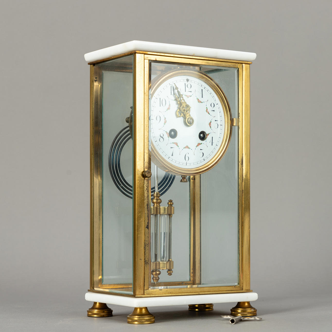 Pendule with mercury pendulum, France, around 1900.