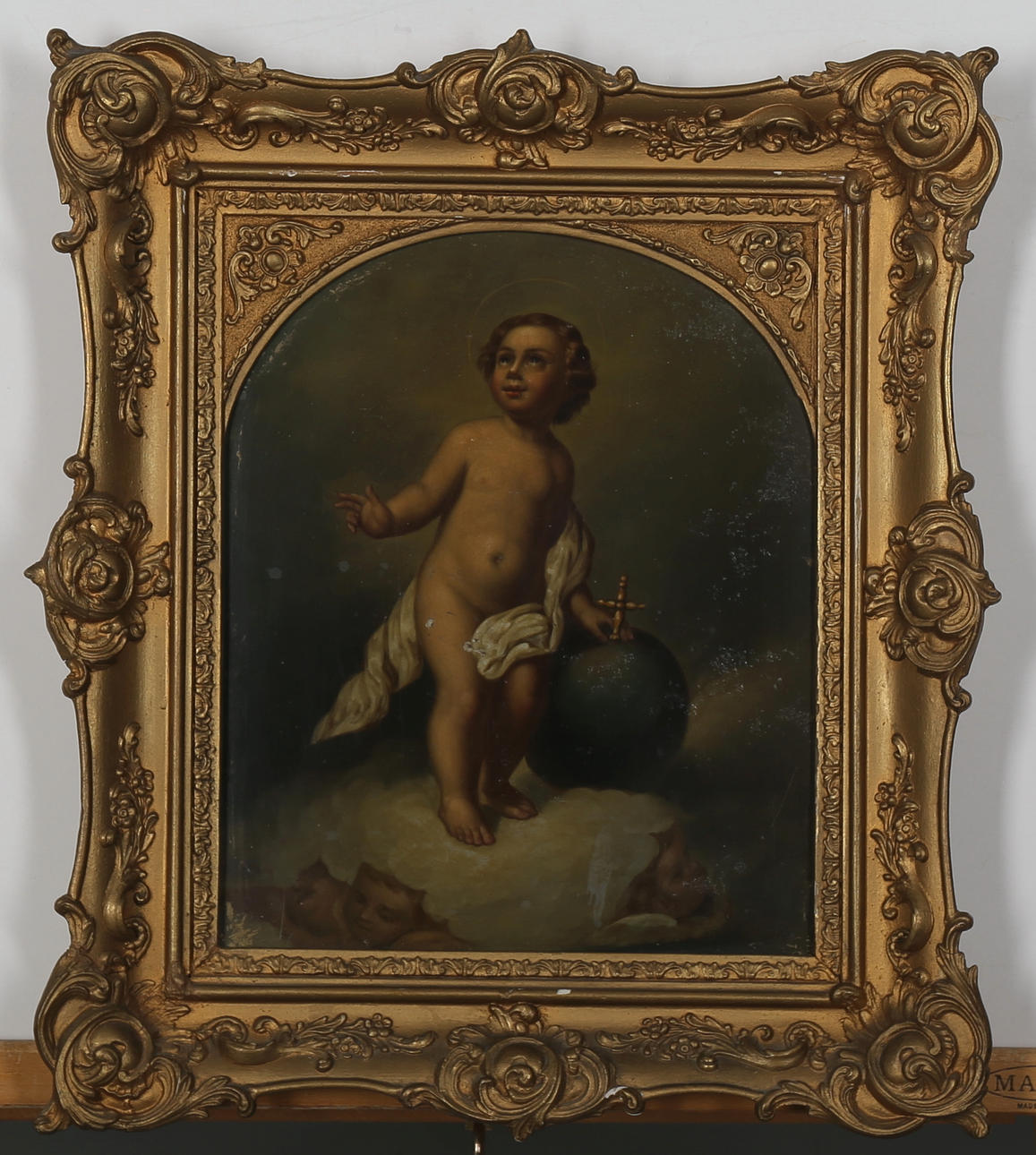 Motiv av putti, olja och lack på plåt, Johann Wilhelm Stockmann, Braunschweig, "W St & Co", omkring 1830, oidentifierad konstnär.
