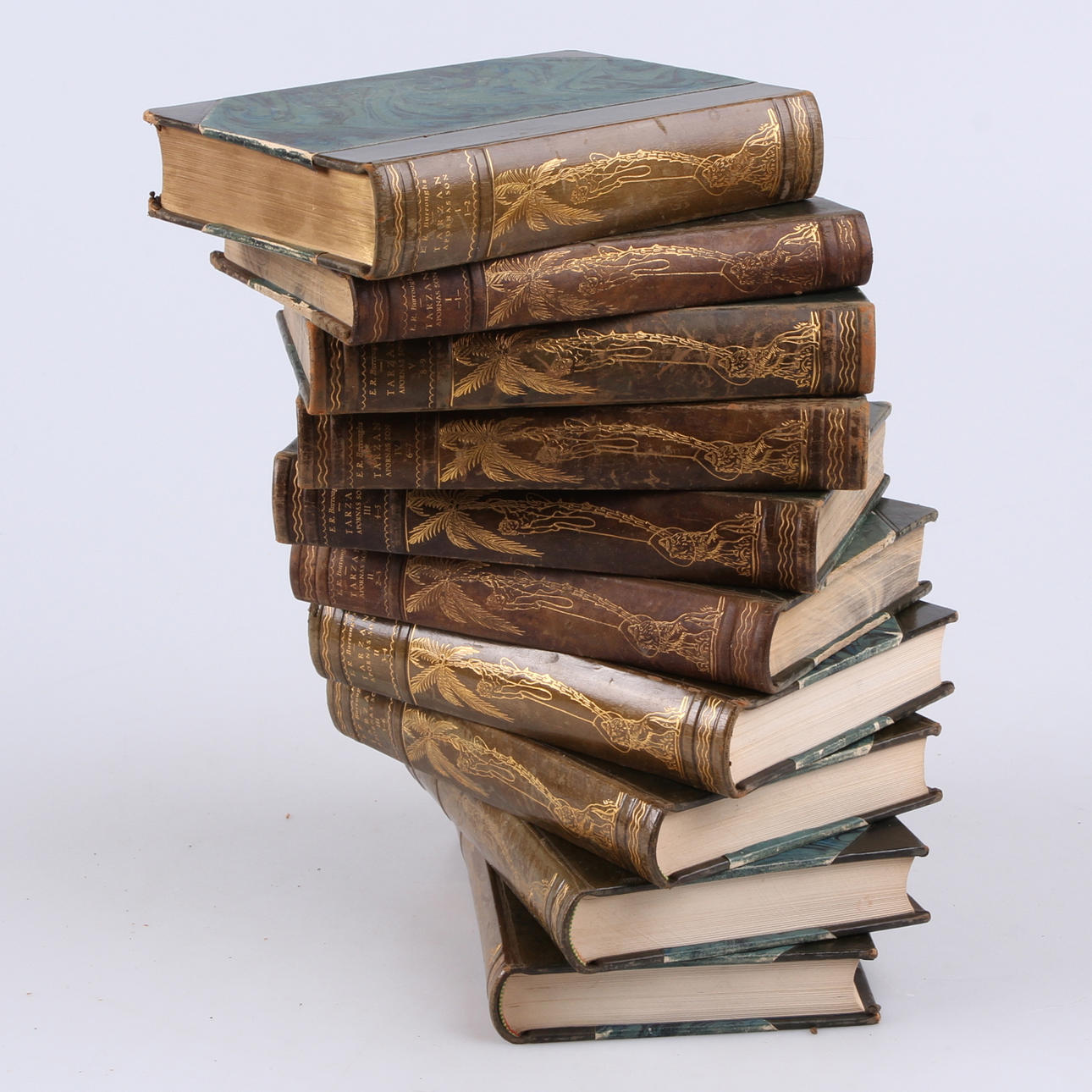 BÖCKER, 10 st. Tarzan, Lars Hökebergs Bokförlag, Stockholm, 1924-1927.