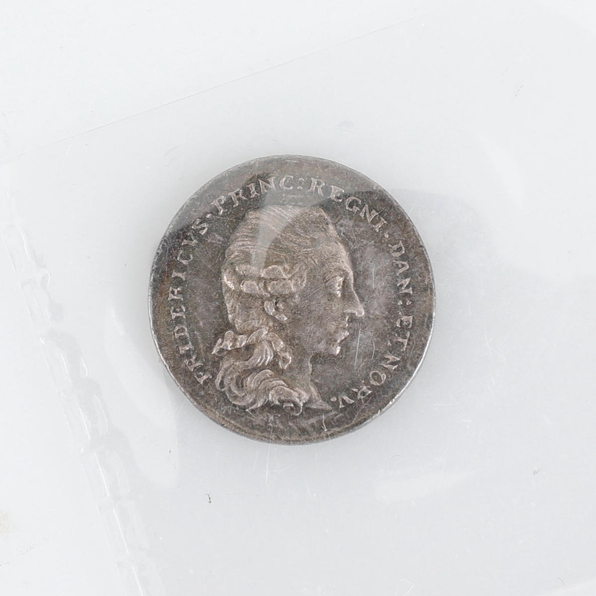 MEDALJ. Silver, Fredrik VI Danmark 1782.