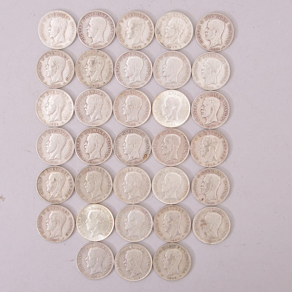 MYNT, 1 kronor, 33 stycken.