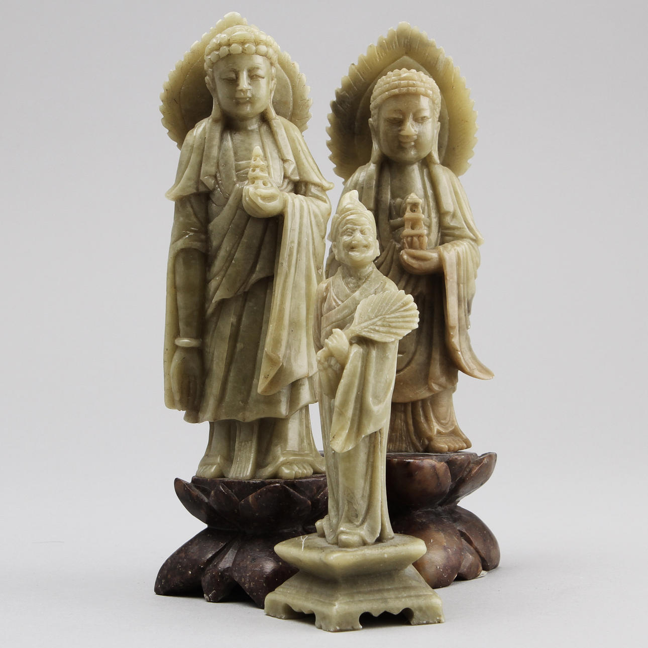 FIGURINER, 3 st, orientaliska, 1900-tal.