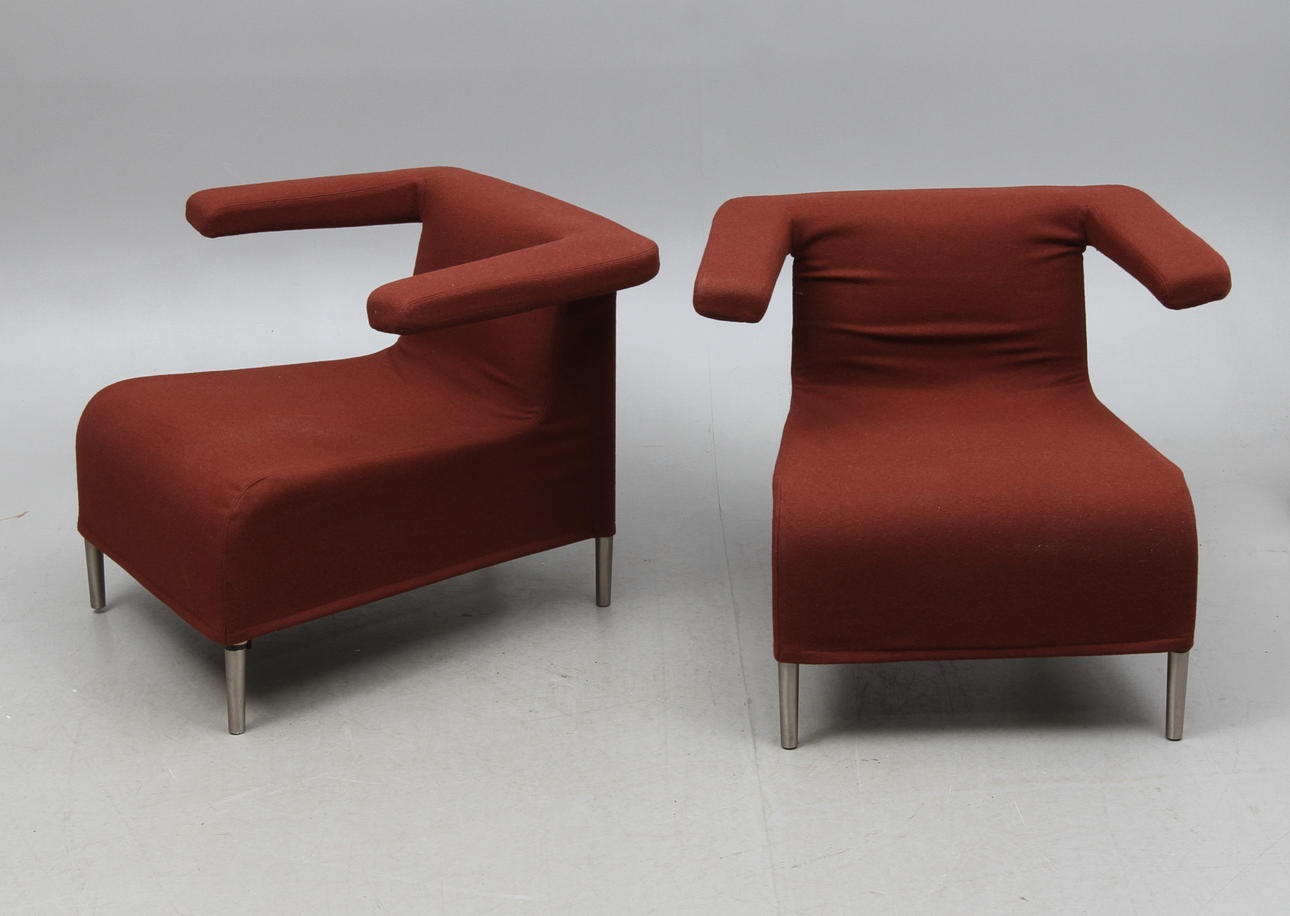 FÅTÖLJER, 1 par, Verzelloni, 2000-tal.