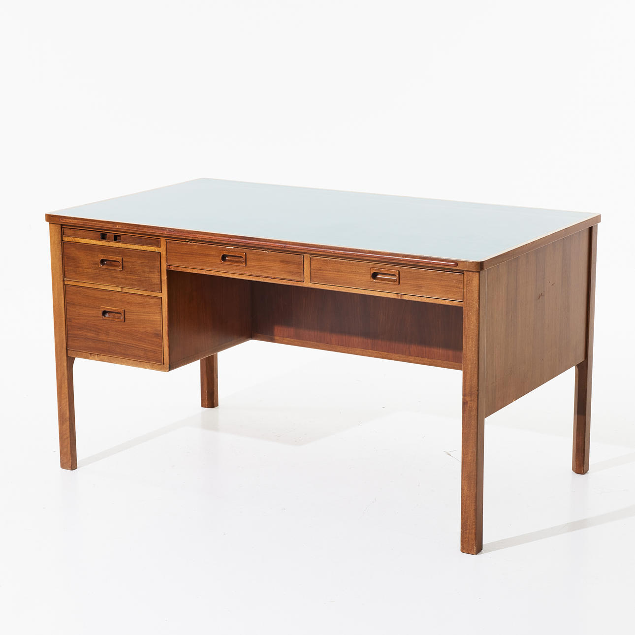 DESK, 1950s, walnut.