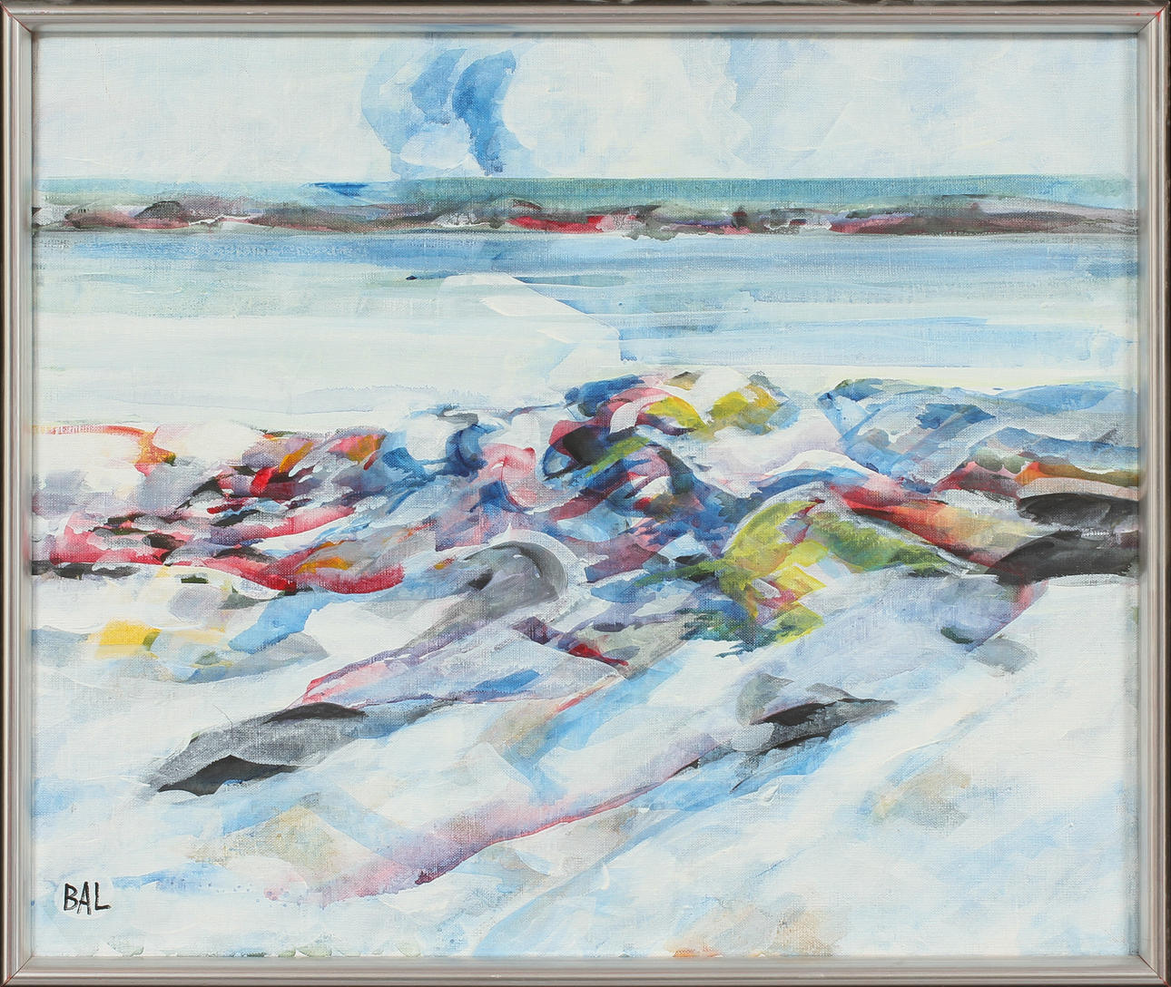 BENGT ARNE LINDEROS. Landskap, olja på duk, signerad BAL.