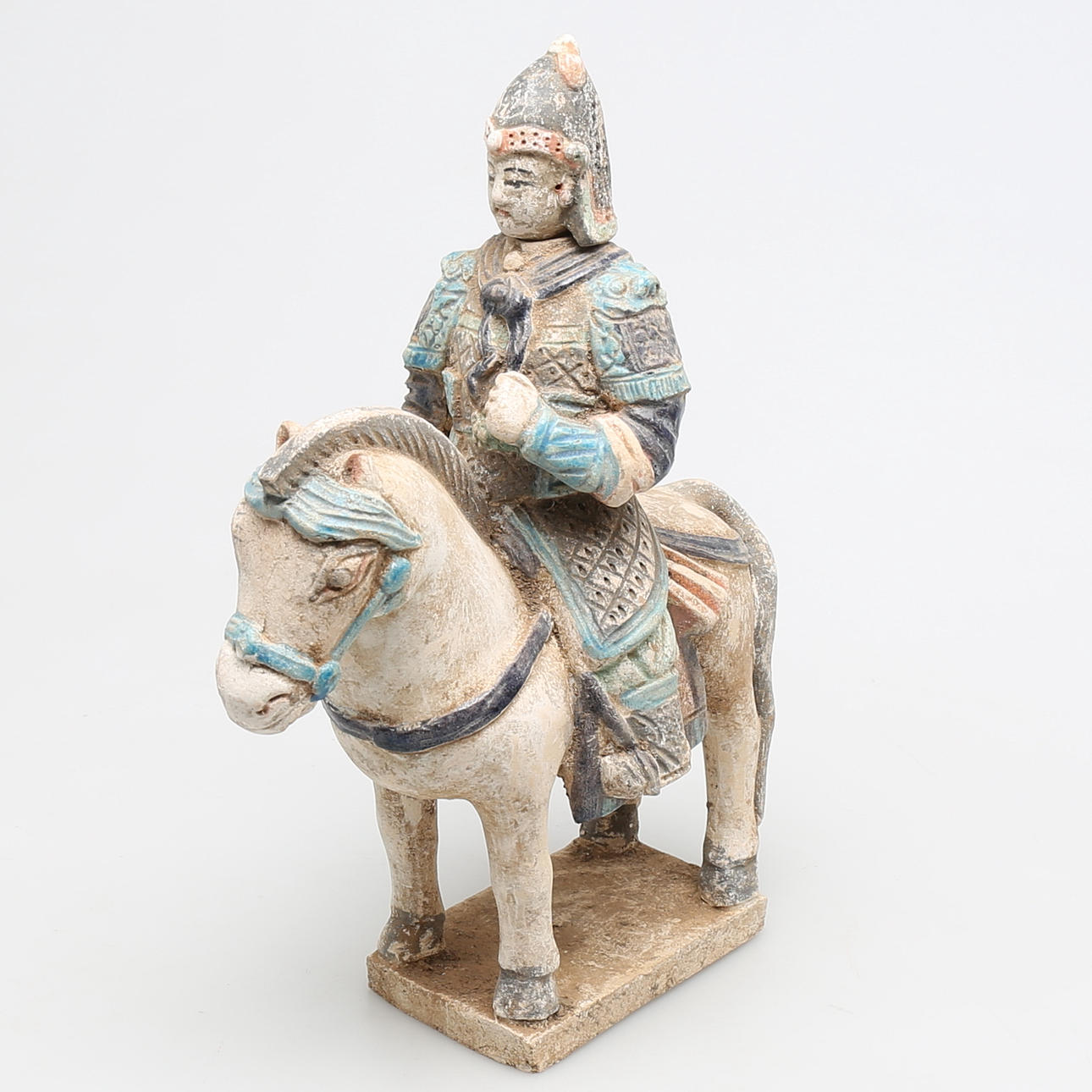 GRAVFIGUR i terracotta, sen Ming dynasti, (1368-1644), Kina.