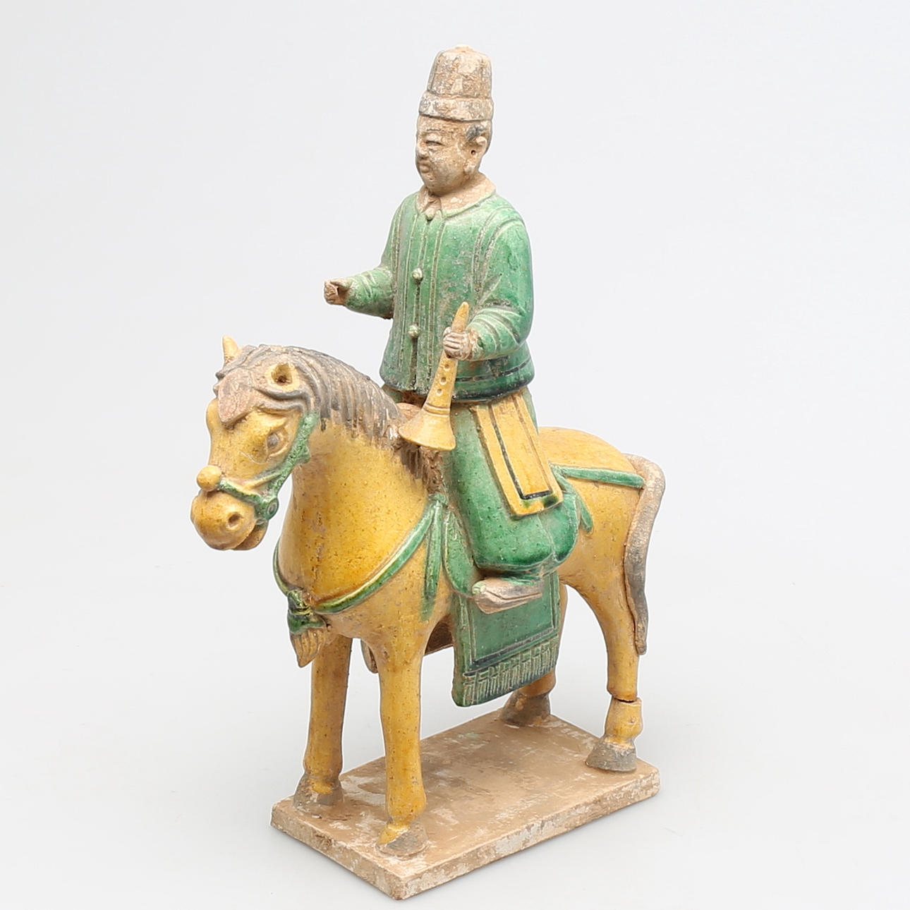 GRAVFIGUR i terracotta, sen Ming dynasti, (1368-1644), Kina.