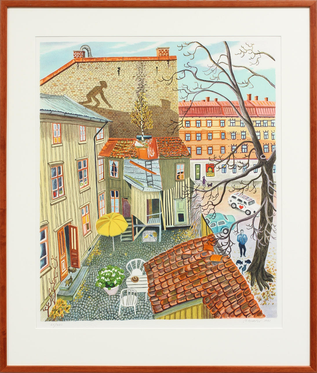 MONA HUSS WALIN. Freedom, färglitografi, signerad och numrerad 60/420.