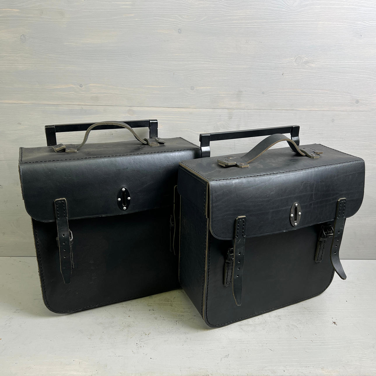 SIDETASKER, motorcykel, 1 par, 1930-40'erne.