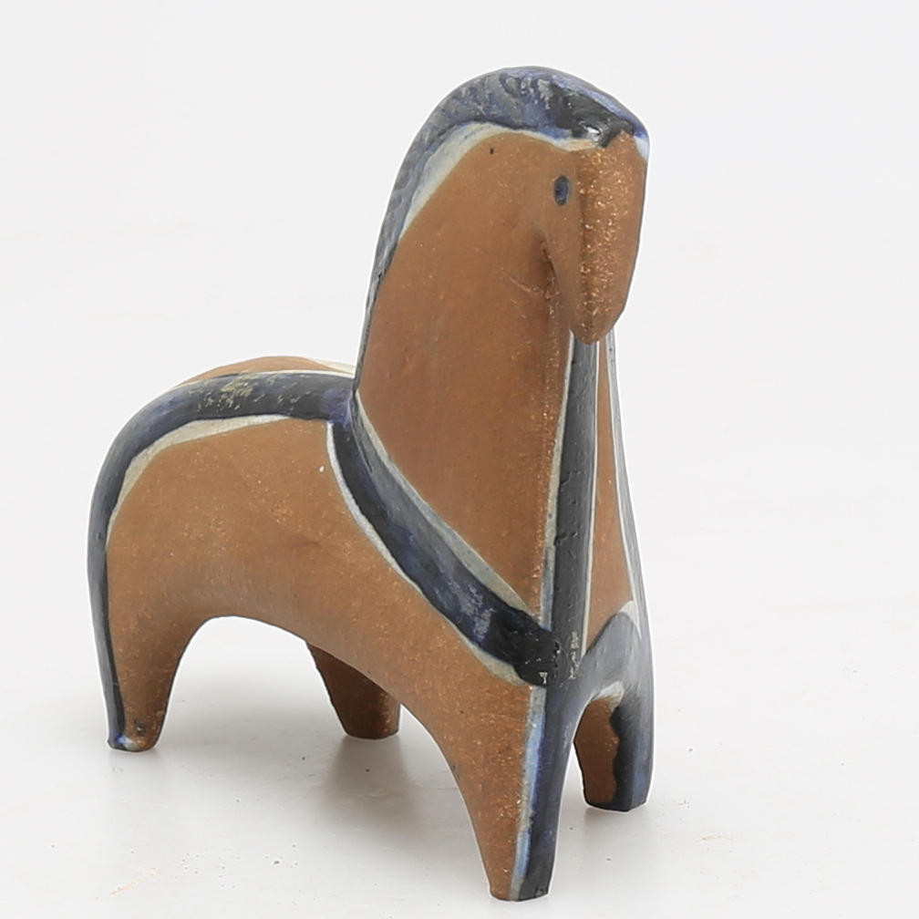 FIGURIN i stengods,"Häst" ur serien "Lilla Zoo" Lisa Larson, Gustavsberg.