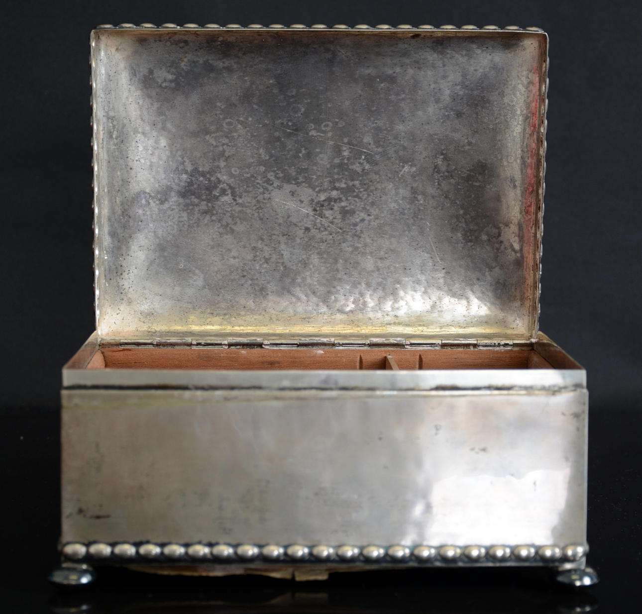 CIGARRSKRIN, silver, C G Hallberg, 1925.