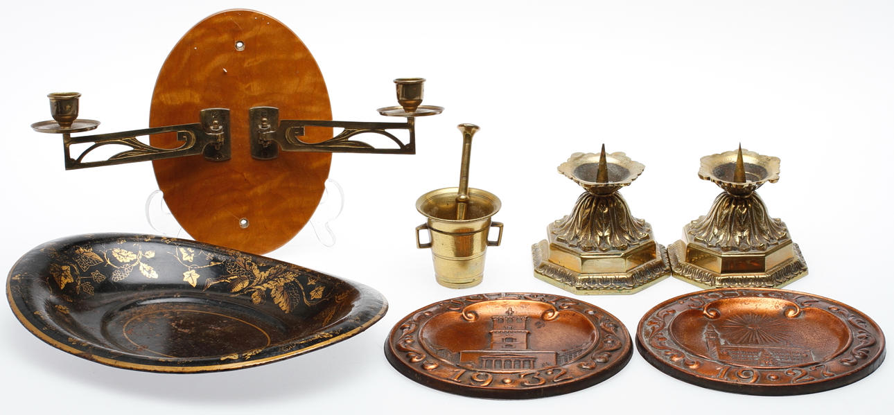 DIVERSE, 7 delar, metall, 1900-tal.