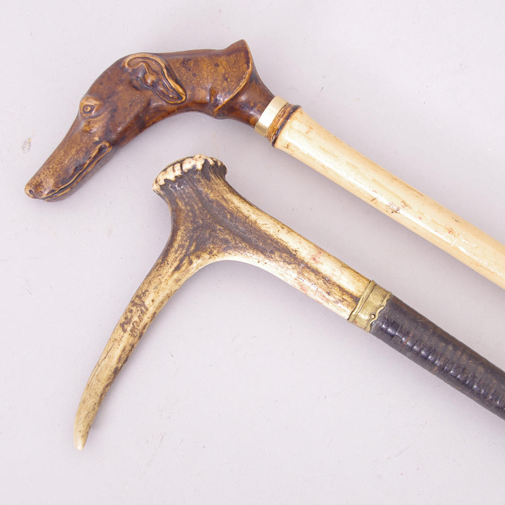 PROMENADKÄPPAR, 2 stycken.