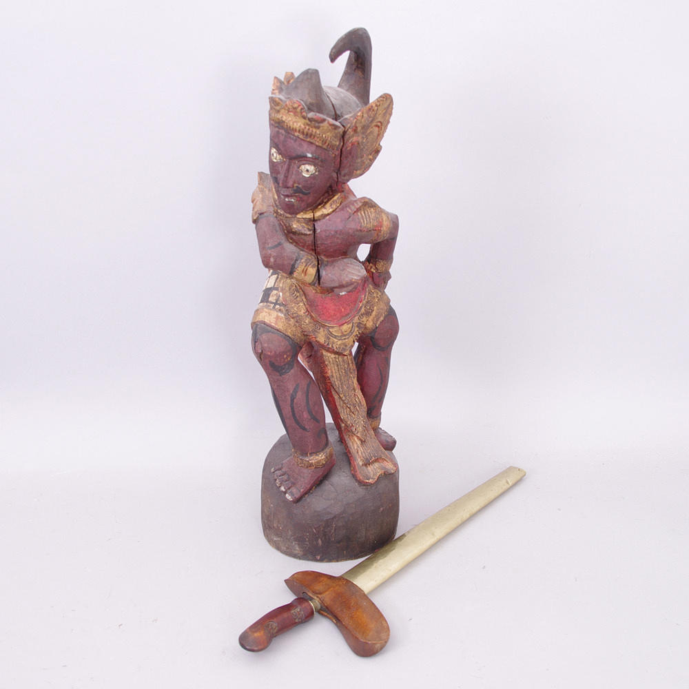 KRIS SAMT FIGURIN, Java, 1800/1900-tal.