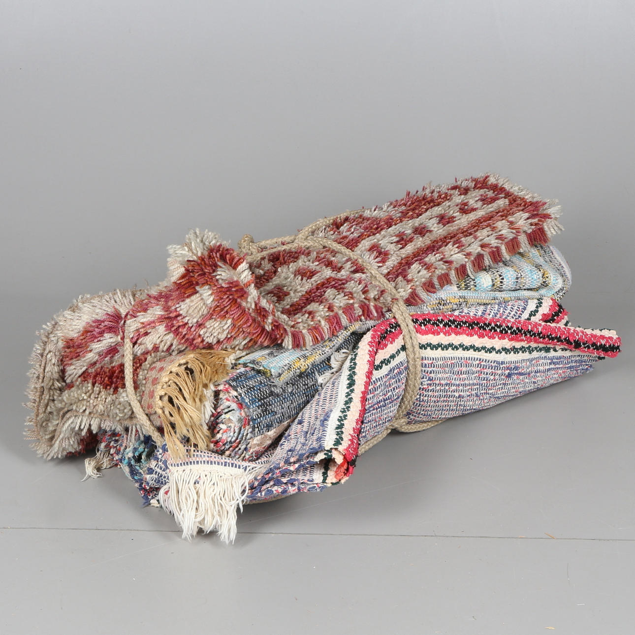 TRASMATTOR, 6 st, samt RYAMATTA, 1900-tal.