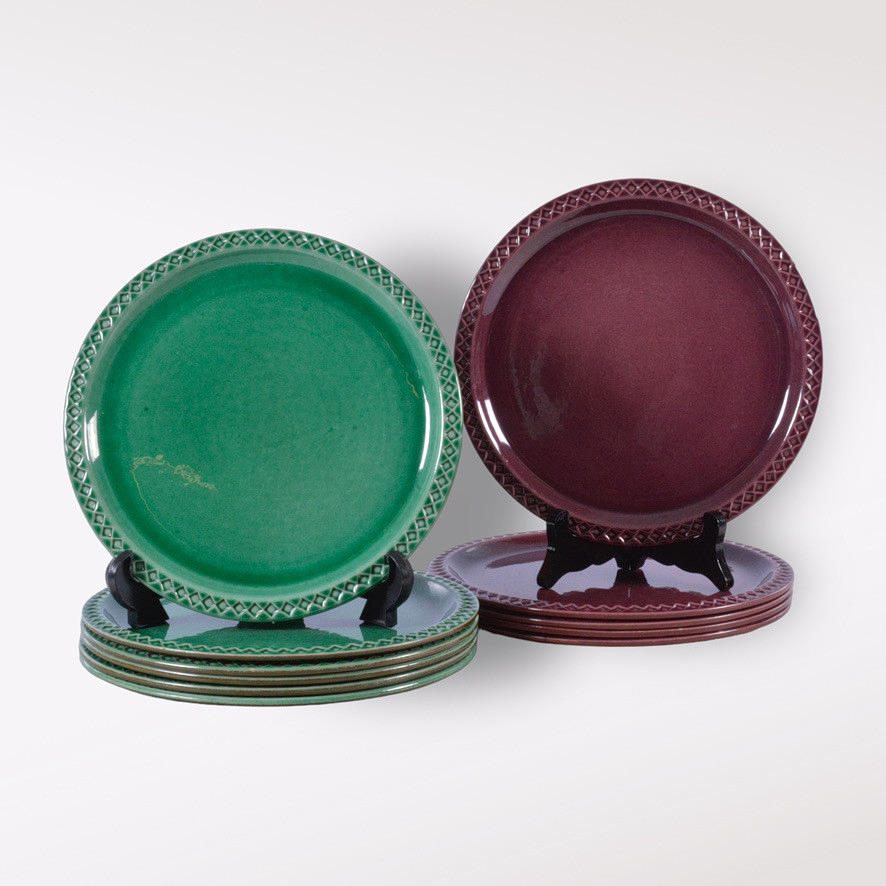 TELLER, 11 Stück, Porzellan, Upsala Ekeby.