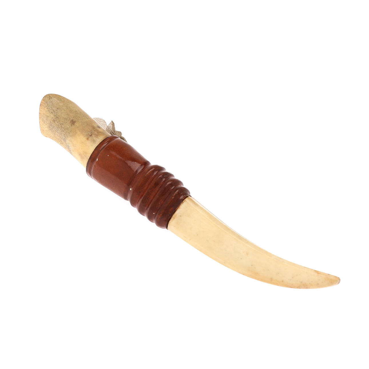 SAMEKNIFE, cuerno, firmado EL, fechado 69.