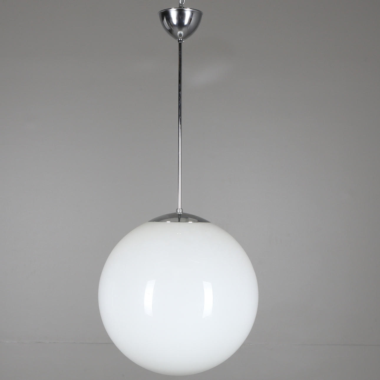 KLOTLAMPA, Fox design AB, glas samt kromat stål, 1900-talets sista fjärdedel.