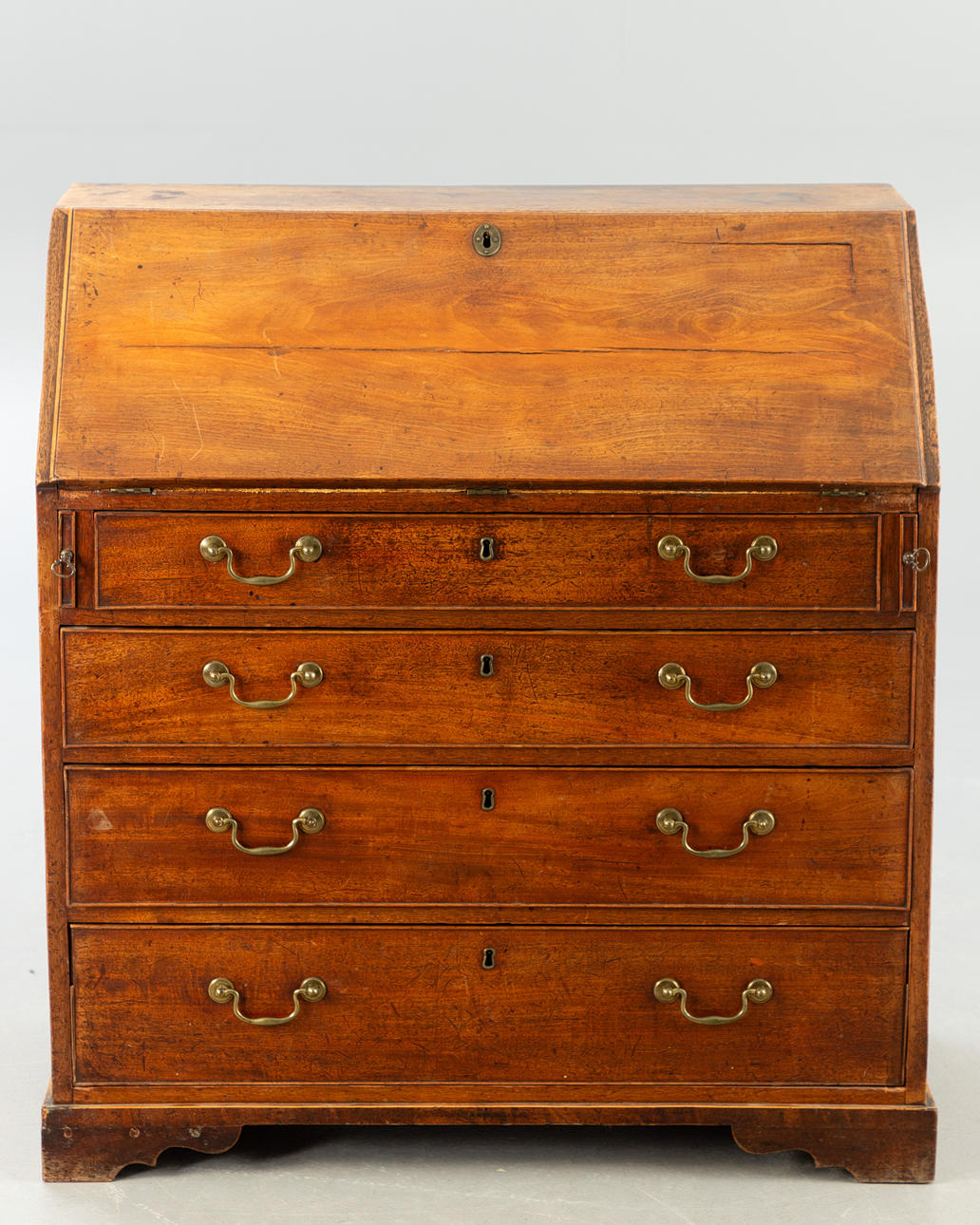 Englischer Schrägklappensekretär, England, 19ter. Jh.